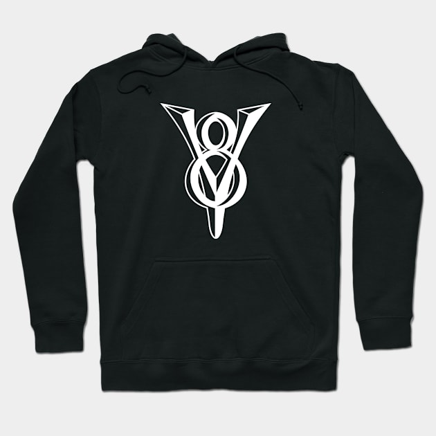 Ford V8 flathead engine emblem white print Hoodie by retropetrol